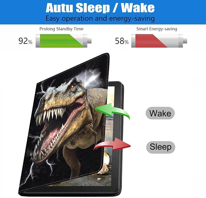 Case for Samsung Galaxy Tab S10 Lite 10.9/ S10 FE 10.9/ S9 FE 10.9/ S9 11 Slim PU Leather Stand Folio Cover with Auto Sleep Wake American Flag