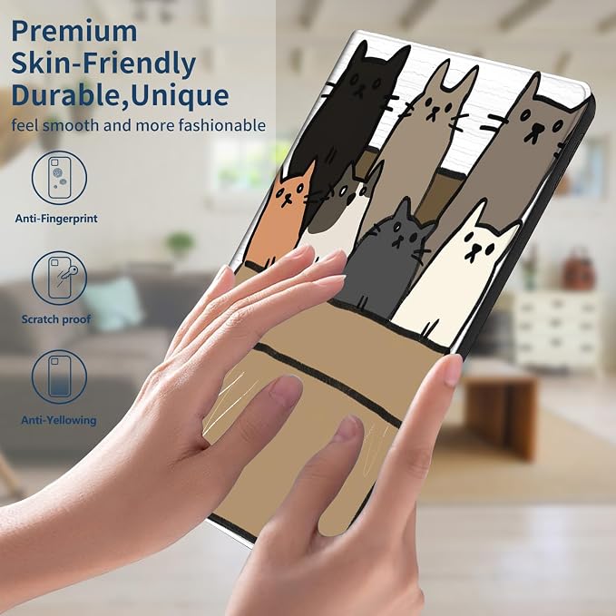 Slim Case for Samsung Galaxy Tab S11 5G 11 Inch (2025) PU Leather Tablet Cases Flip Folio Multi-Angle Viewing Stand Protective Smart Shell Cover with Auto Wake/Sleep A Crow Skull