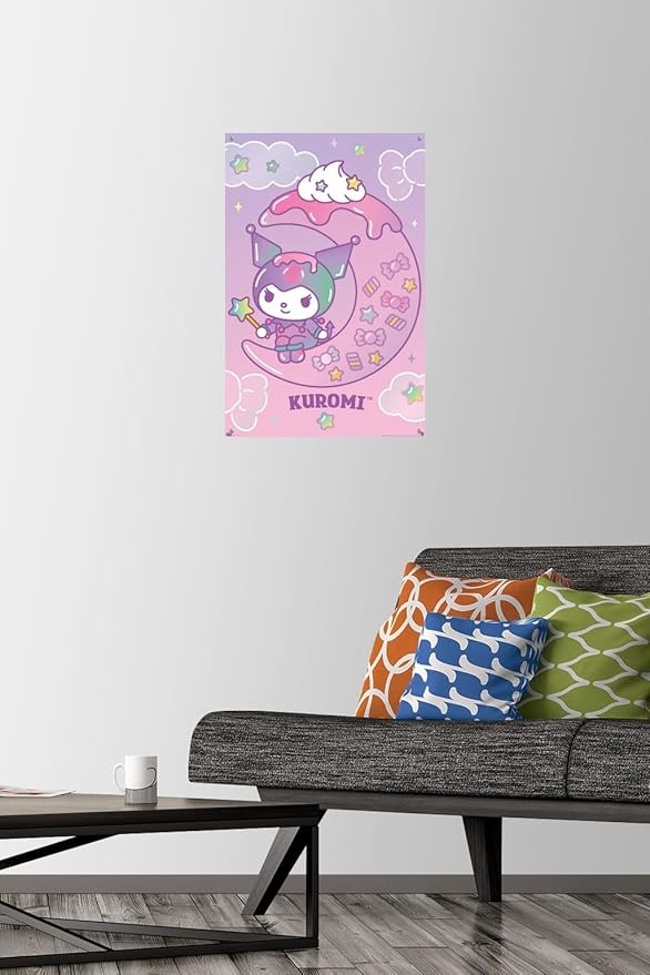 Hello Kitty and Friends: 24 Dreamland - Kuromi Wall Poster with Push Pins