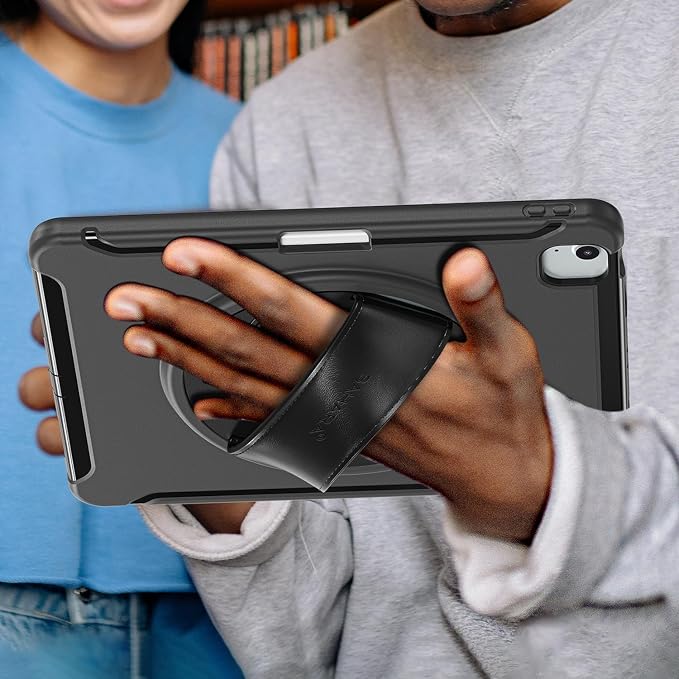 Sahara for iPad Air 11-inch (M4 / M3 / M2) Case - Heavy-Duty Protective Cover with Screen Protector Kickstand &amp Rotating Hand Strap Raider Series