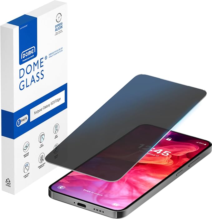 DOME GLASS Whitestone DOME AR Privacy for Samsung Galaxy S25 [Super Anti-Reflection &amp Privacy] Tempered lass Screen Protector with Anti Spy