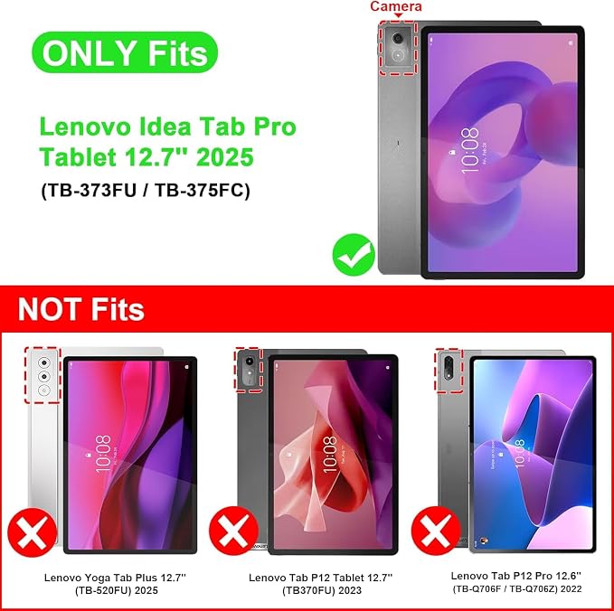 Case for Honor MagicPad 3 Pro 12.3 12.3 2026Multi-Angle Viewing PU Leather Folio Stand Cover with Pencil HolderShockproof Protective Case for Honor MagicPad 3 Pro 12.3 2026Rose Red