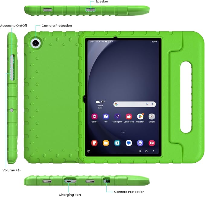 Kids Case for Samsung Galaxy Tab A11+/A9+ Plus 11 Inch 2025/2023 Tablet | Foldable handle highly durable odorless and easy to install suitable for children's learning and play.