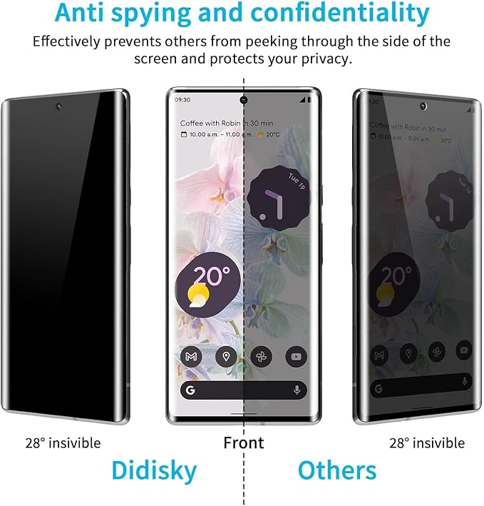 Didisky Screen Protector for Oneplus 9 Pro 3 Pack Tempered Glass Film with 2 Pack Camera Lens Protector Easy to UseScratch-Resistant9H Hardness3D Curved Full Coverage