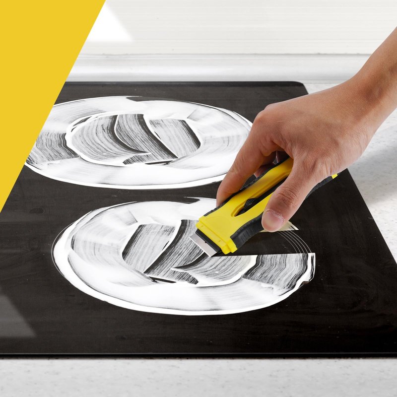 Kiemeu Oven Razor Blade Scraper Tool For Glass Stove Top Scraper Tool