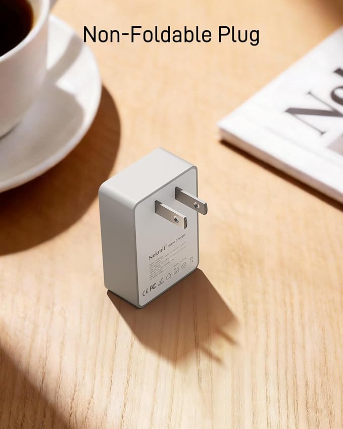 Nekmit 20W USB C Charger PD 3.0 Fast Charger with Foldable Plug Compatible with iPhone 15/14 Pro/14 Mini/13/13 Pro/12/12 mini/12 Pro/12 Pro Max/11 Galaxy Pixel 7/6 iPad Pro and More