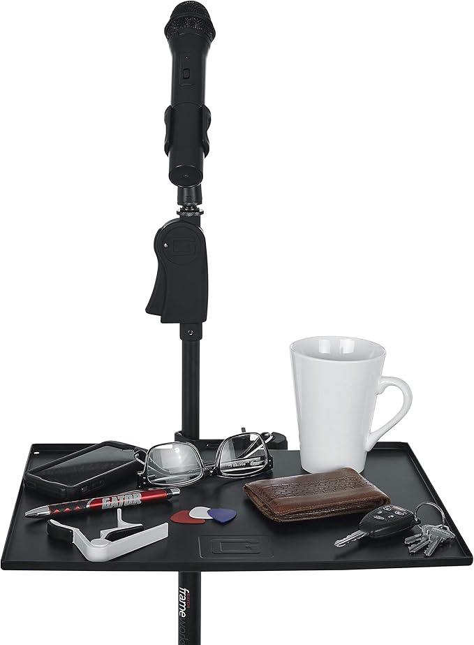 Gator Frameworks GFW-SHELF1115 Microphone Stand Accessory Tray - Large