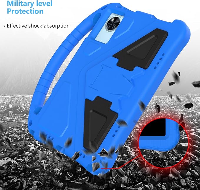 YRH Kids Case for Lenovo Idea Tab 11 inch Tablet 2025 Model TB336FU EVA Shockproof with Stand Handle Black