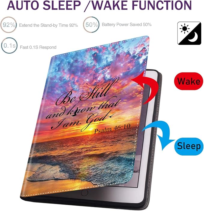 for iPad mini 5/4 Case iPad mini 1/2/3 Case Adjustable Stand Shockproof Protective Cover with Automatic Wake-up/Sleep Function Suitable for iPad mini 5th/4th Gen 7.9 inch - Bible Phil 4-13 Floral