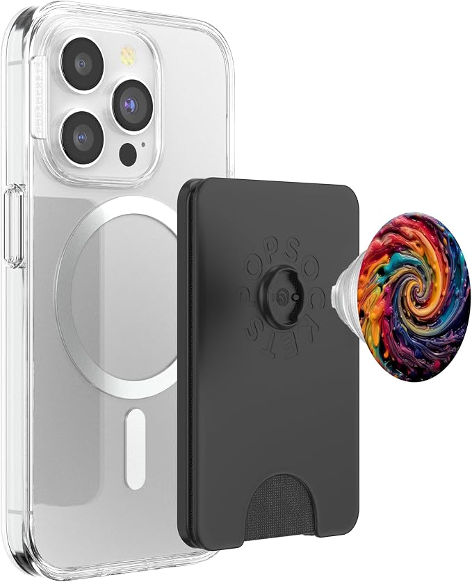 Rainbow Swirl in Oil Paint Style Pride Rainbow PopSockets Adhesive PopGrip