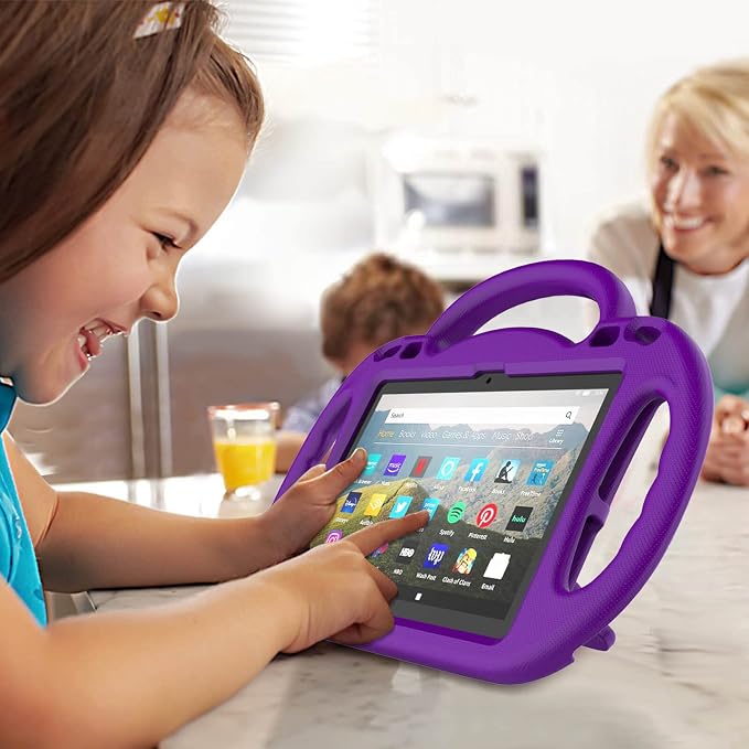 Kid-Proof Case for 8 Inch Tablet(12th/10th Generation 2024/2022/2020 Release) - Durable Shockproof Protective Cover with Shoulder Strap for 8 Plus Tablet Not for iPad Samsung Tablet Black