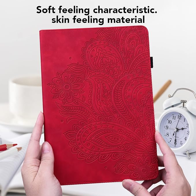 Case for Samsung Galaxy Tab S11 11 Inch PU Leather Multi-Angle Viewing Stand Wallet Protective Cover with Card Slots - Blue