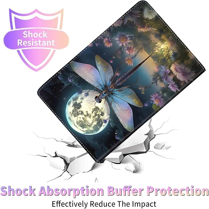 Case for Galaxy Tab A9 Plus ， Auto Sleep/Wake Multi-Angle Viewing Slim Folio Stand Cover for Samsung Galaxy Tab A9+/A9 Plus 11 Inch 2023 (SM-X210/X216/X218) Magic Mushrooms Fungus
