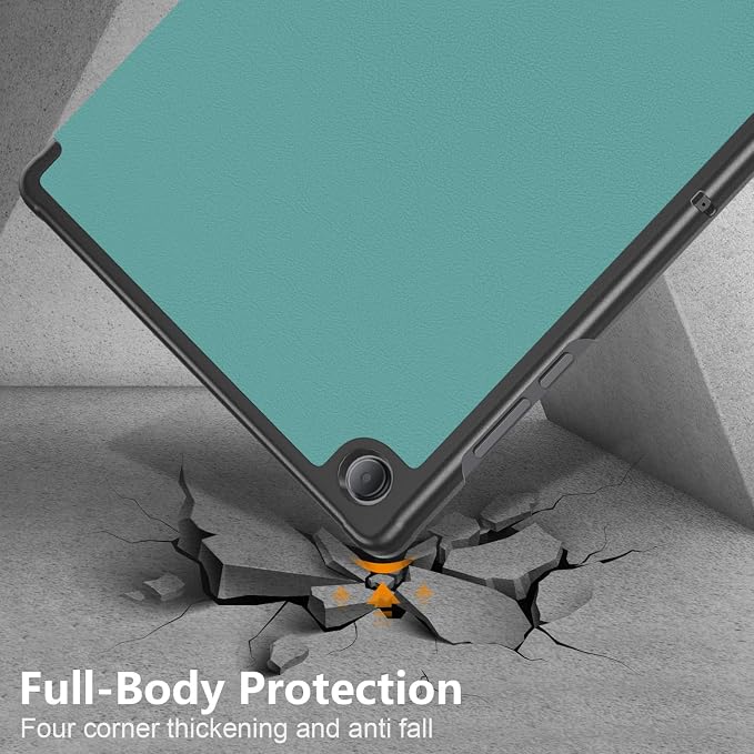 Gylint Folding Folio Stand Case for Galaxy Tab A11+ Plus/A9+ Plus 11 Inch Ultra-Thin PU Leather Smart Cover with Auto Wake/Sleep Black