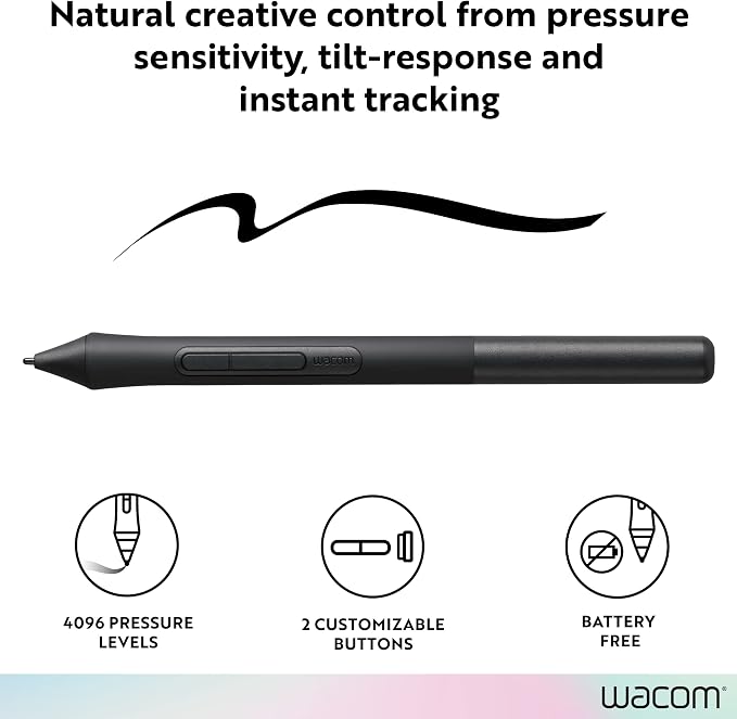 Wacom LP1100K 4K Pen for Intuos Tablet Black