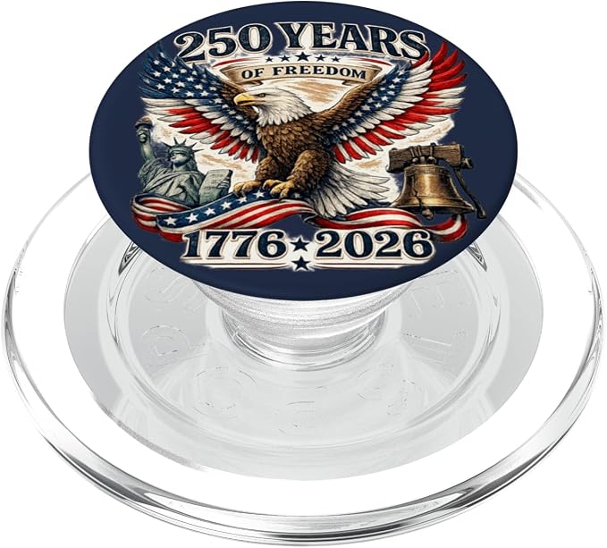 250 Years America Anniversary 250th Independence Day Freedom PopSockets PopGrip for MagSafe