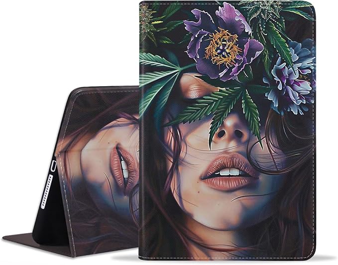 for iPad mini 7 (A17 Pro) 2024 Case/iPad mini 6 2021 Case Adjustable Stand Auto Wake/Sleep Smart Leather Cover for iPad mini 7th/6th Generation 8.3 Inch Sloth