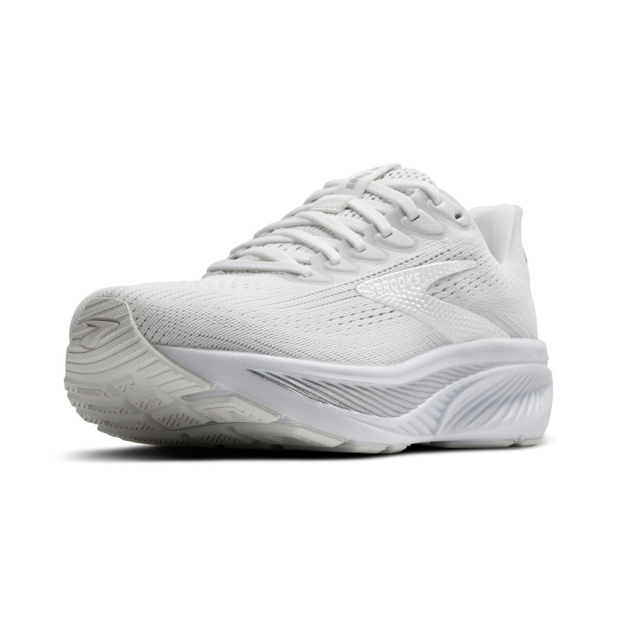 Brooks Women’s Ghost 17 Neutral Running Shoe - White/White/Grey - 10 Medium
