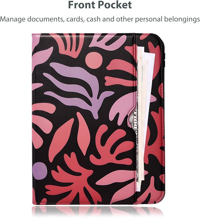ProCase for iPad A16 11th Generation 11” 2025/iPad 10th Generation 10.9” 2022 with Pencil Holder iPad 11/10 PU Leather Case Business Stand Cover Smart Folio with Hand Strap Front Pocket -Berrypurple