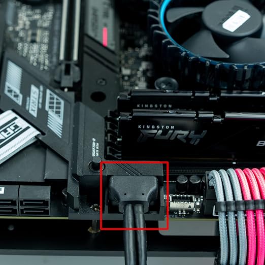 LINKUP USB 3.2 Gen2 Internal Adapter | 20-Pin Header to USB-A | 10Gbps male to female for PC front panel
