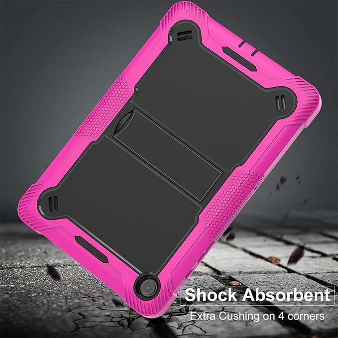 Case for T-Mobile REVVL Tab 2 Android 15 Tablet 10.1 inchHeavy Duty Shockproof Protective Cover with KickstandKids Friendly4 Corners Thicken ShockproofBlack