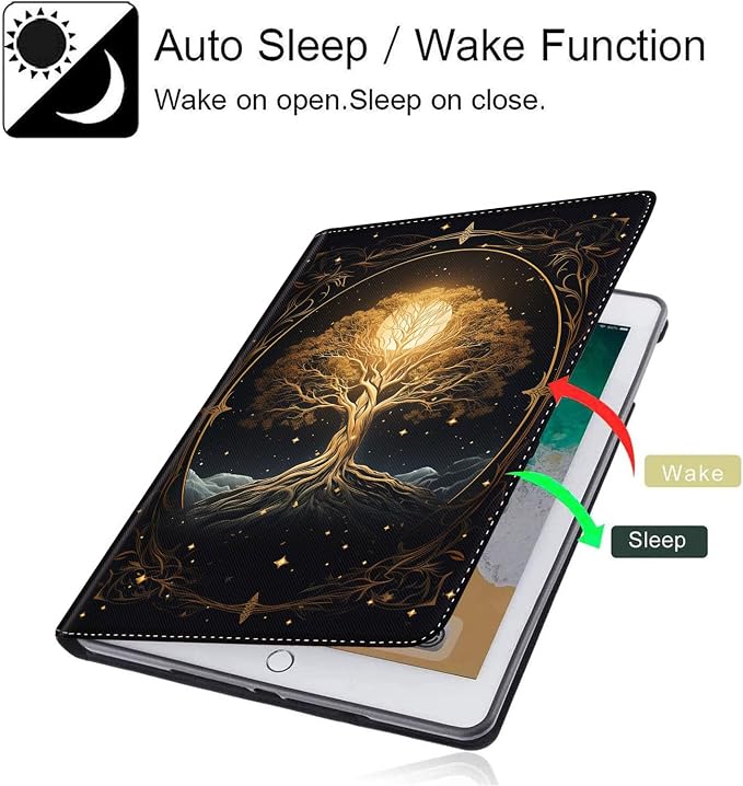 Case for Galaxy Tab A9 Plus ， Auto Sleep/Wake Multi-Angle Viewing Slim Folio Stand Cover for Samsung Galaxy Tab A9+/A9 Plus 11 Inch 2023 (SM-X210/X216/X218) Magic Mushrooms Fungus