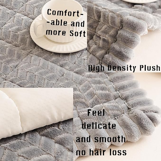 Sofa Cover Fuzzy Couch Cover for Pet, Couch Covers for Dogs Washable Non-Slip Sofa Slipcover Cushion Protector Pets Friendly Mat Bed