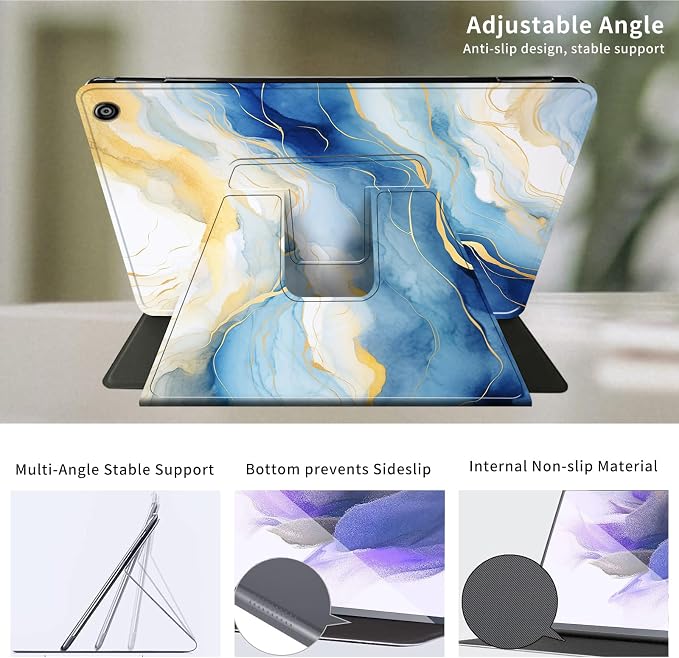 for iPad 9th Generation Case (2021)/8th Gen (2020)/ 7th Gen (2019) 10.2 Inch-360 Degree Rotating Multi-Angle Viewing Protective Cover with Auto Sleep/Wake-Art Mandala Flower