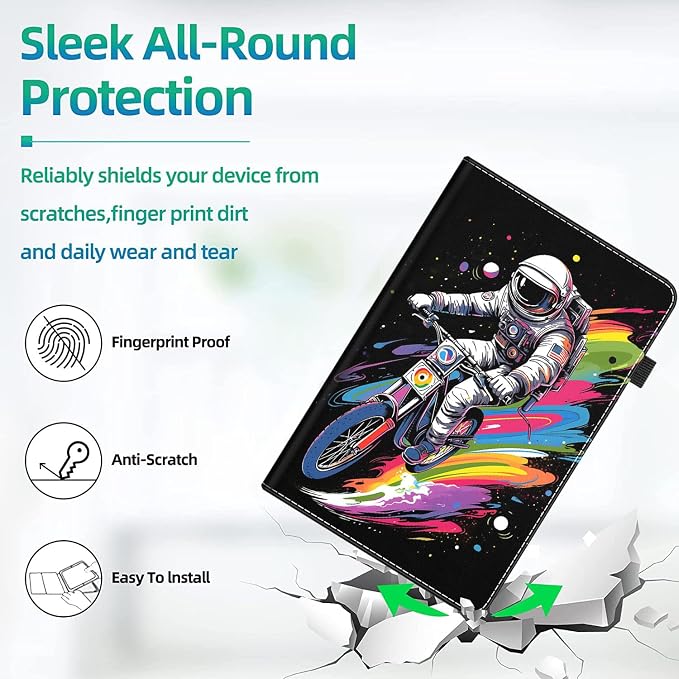 Case Cover for Amazon All-New Kindle Fire 7 Tablet (2022 Release-12th Generation) Latest Model 7 Slim Folding Stand Cover with Auto Wake/Sleep Dancing Skeleton in Mexican Costume