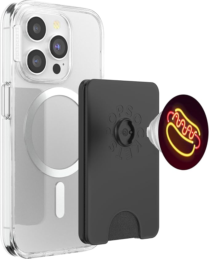 Hot Dog Pop Socket Food Lover Gift on Black PopSockets Adhesive PopGrip