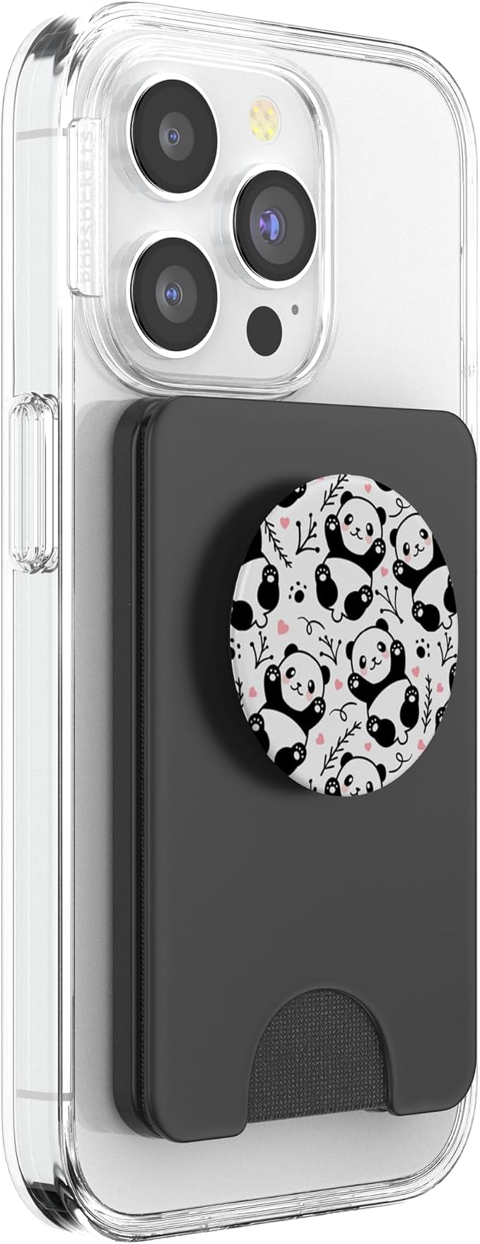 Cute and fun panda design for panda bear Panda monium PopSockets Adhesive PopGrip