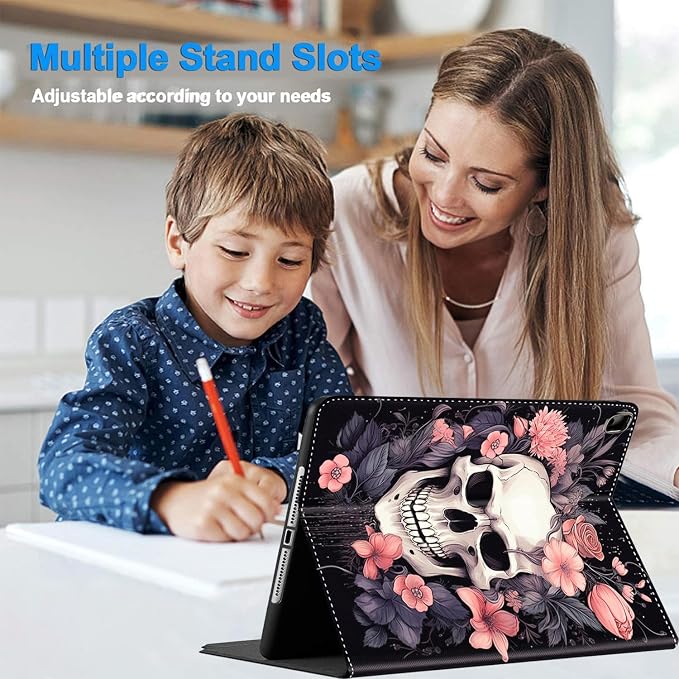 Case for iPad Pro 11 Inch 2022/2021/2020 (4th/3rd/2nd Gen) for iPad Air 5th / 4th Generation 10.9 Inch (2022/2020) Durable Shockproof Protective Cover，Black Woman Queen Afro Design