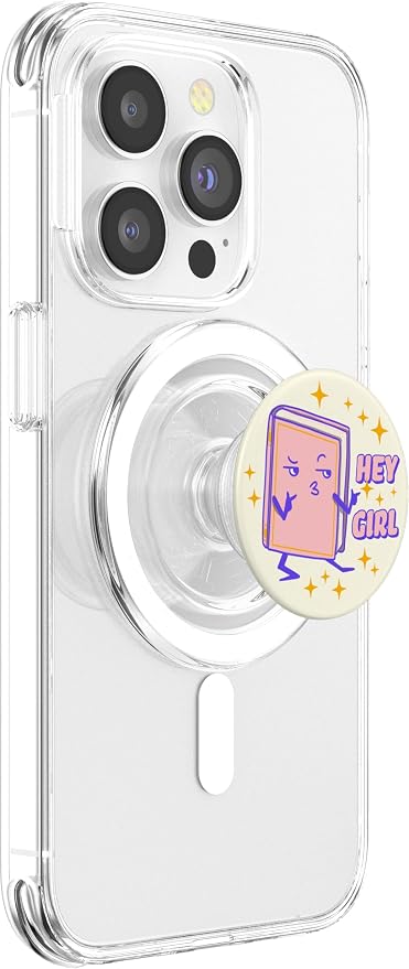 PopSockets Bookish Phone Grip &amp Stand - Hey Girl PopSockets PopWallet for MagSafe