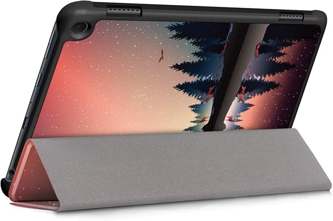 Slim Case for Amazon Fire Max 11 Tablet (13th Generation 2023 Release) Trifold Lightweight Hard Shell PU Leather Stand Folio Protective Cover with Auto Wake/Sleep Colored Graffiti Doodle