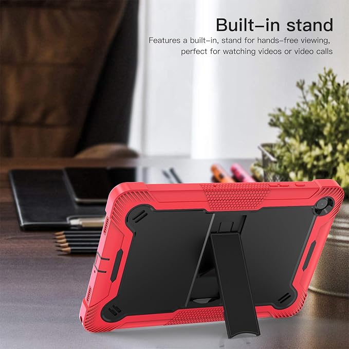 Case for T-Mobile REVVL Tab 2 Android 15 Tablet 10.1 inchHeavy Duty Shockproof Protective Cover with KickstandKids Friendly4 Corners Thicken ShockproofBlack