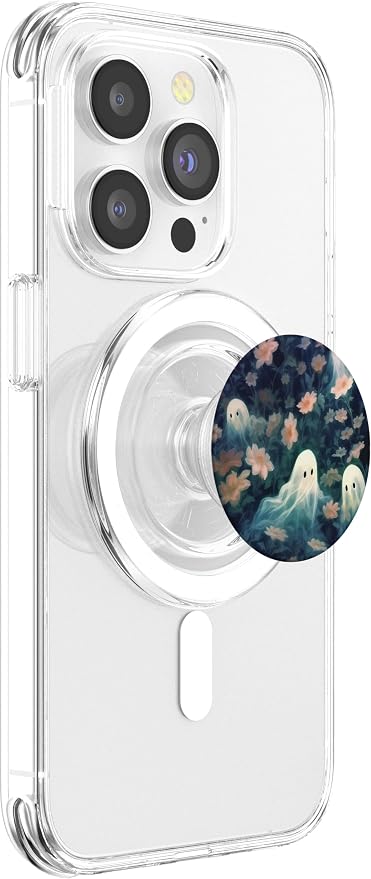 Aesthetic Floral Ghost Gifts Ghost In Wildflowers PopSockets Adhesive PopGrip