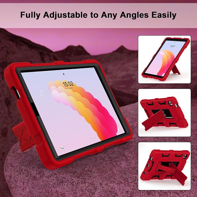 Case for Samsung Galaxy Tab A11+/A11 Plus 11” 2026 Samsung Galaxy Tab A9+/A9 Plus 11” 2024 Model Heavy Duty Shockproof Hard High Impact Protective Case Black