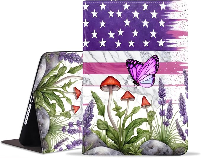 Case for iPad (A16) 11th Generation 11 Inch 2025 iPad 10th Generation 10.9 Inch 2022 Adjustable Stand Auto Wake/Sleep Smart Leather Case African American Black Girl