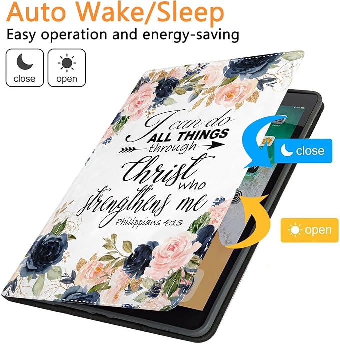 for iPad 10th-Gen 10.9-inch 2022 Case Adjustable Stand Shockproof Protective Cover with Automatic Wake-up/Sleep Function Suitable for iPad 10th Gen 2022 Case Art Dragonfly