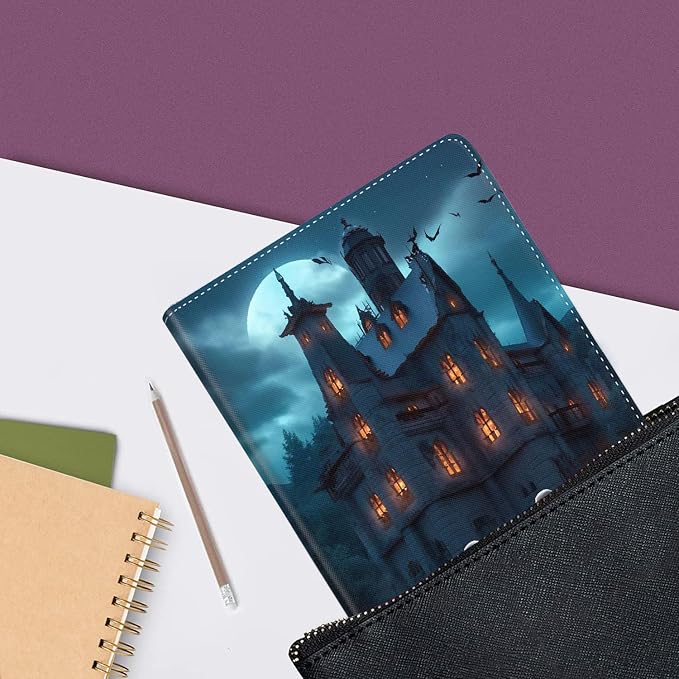 Case for iPad (A16) 11th Generation 11 Inch (2025) iPad 10th Generation 10.9 Inch (2022)，Slim Fit Foldable Standing Cover Case with Auto Sleep/Wake ，Moth Moon