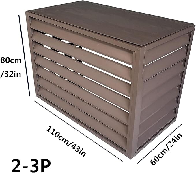 Freestanding Louvered Space Divider, outdoor garbage can enclosures, balcony