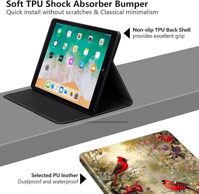 for iPad Air 13 Inch Case (M3/M2-2025/2024 Release) Slim iPad 13 Protective Case with Stand Hard Back Shell for iPad Air 13 Auto Wake/Sleep 1776 American Flag with Bullets
