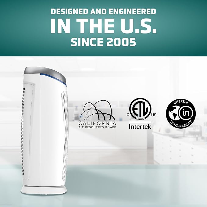 GermGuardian Air Purifier with Genuine HEPA 13 Pet Pure Filter, Removes 99.97%