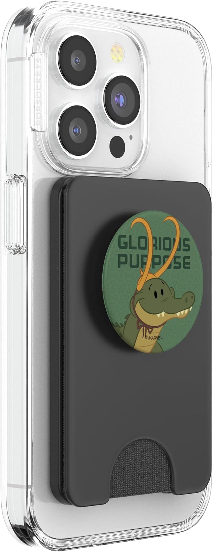 Marvel Loki Alligator Loki and Book Glorious Purpose PopSockets Adhesive PopGrip