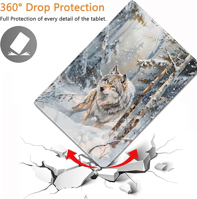 for iPad 10th-Gen 10.9-inch 2022 Case Adjustable Stand Shockproof Protective Cover with Automatic Wake-up/Sleep Function Suitable for iPad 10th Gen 2022 Case Art Dragonfly