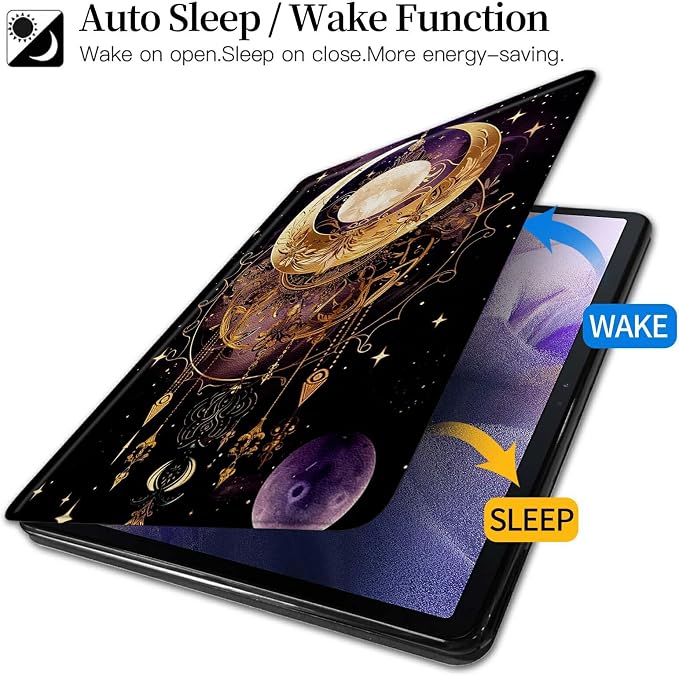 Astronaut Mushrooms Pattern Case for iPad 10.2 iPad 9th Generation 2021/ iPad 8th Generation 2020/ iPad 7th Generation 2019360 Degree Rotating Stand Protective Cover with Auto Sleep/Wake