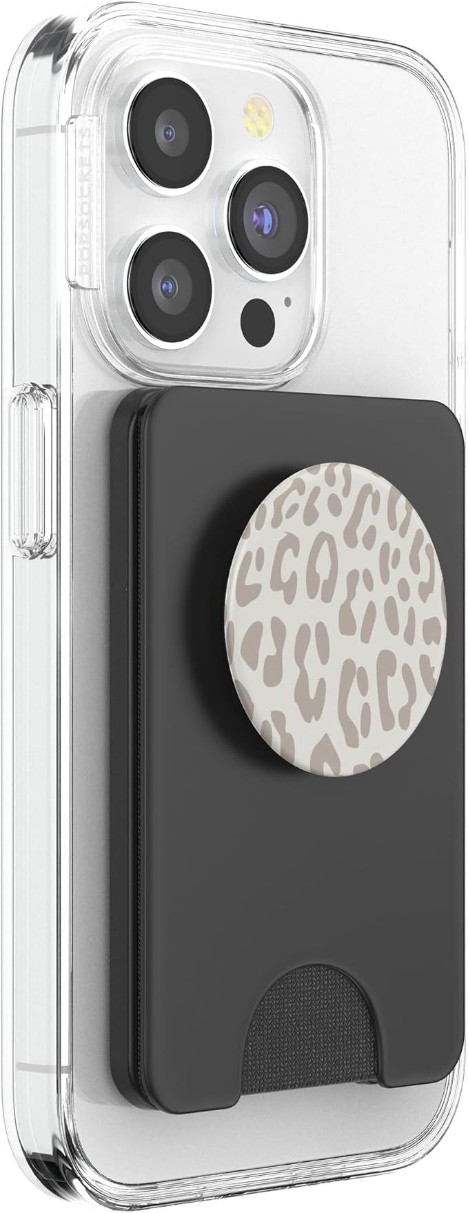 Leopard Print Cream Cheetah Design for Women Boys Girl White PopSockets Adhesive PopGrip