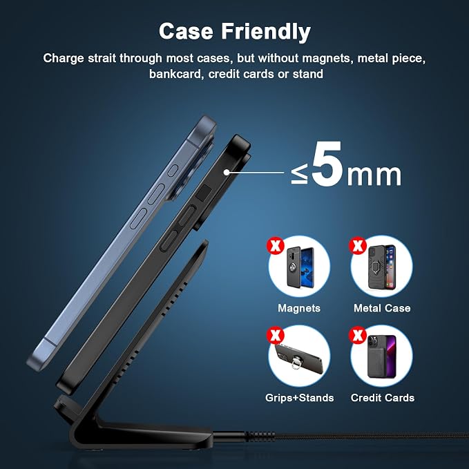 Pixel 10a 10 Wireless Charger Stand Fast Charging for Google Pixel 10a/10 | Pro XL/9a/9/8 Pro/8/7 Pro/7/6 Pro/6/5/4 XL/4/315W Fast Wireless Charging Station for iPhone 17e 17 16e 16 15Samsung S26 S2