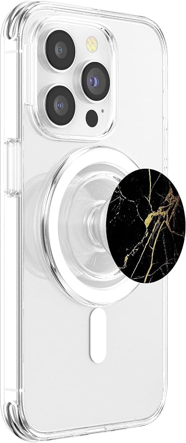 Black Gold-Marble PopSockets Adhesive PopGrip