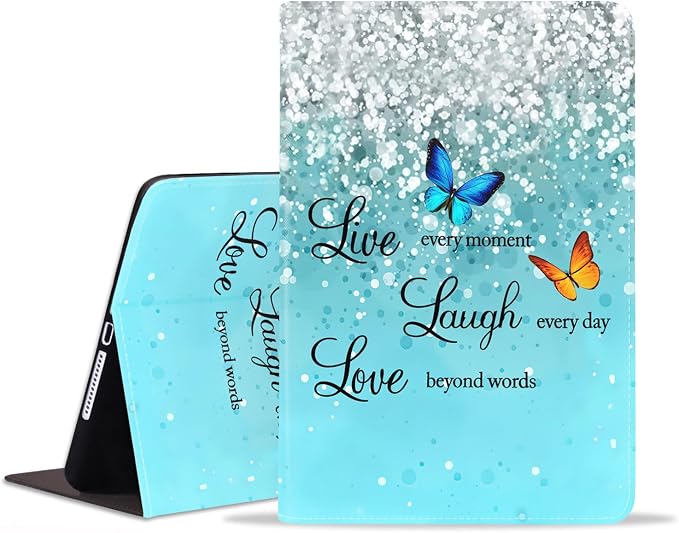 Case for Samsung Galaxy Tab S10 Lite/ S10 FE/ S9 FE 5G 10.9 Inch/ S9 11 Inch - Slim PU Leather Folding Stand Folio Cover with Auto Sleep/Wake American Flag &amp Bullets